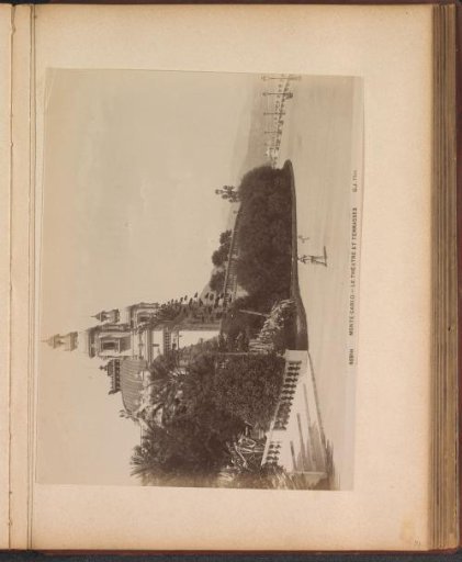 View of the theatre and terraces of Monaco