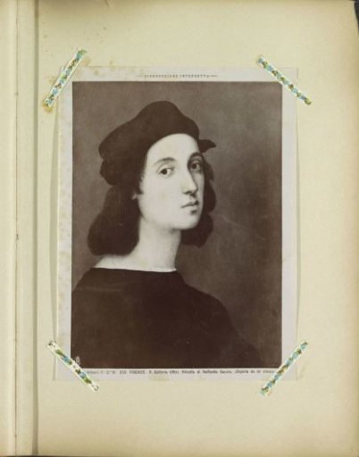 Photographic reproduction of a self-portrait by Raphael