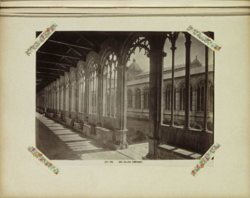 Colonnade at the cemetery in Pisa