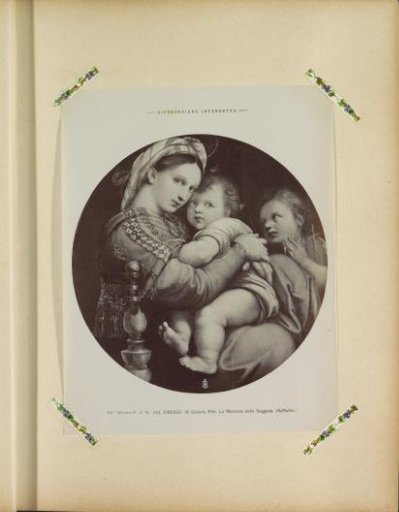 Photographic Reproduction of the Madonna della Sedia by Raphael