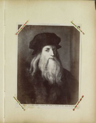 Photographic reproduction of a self-portrait by Leonardo da Vinci