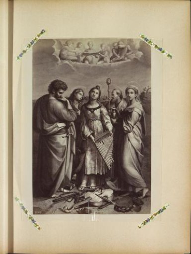 Photographic Reproduction of an Print Depicting Saint Cecilia in Ecstasy