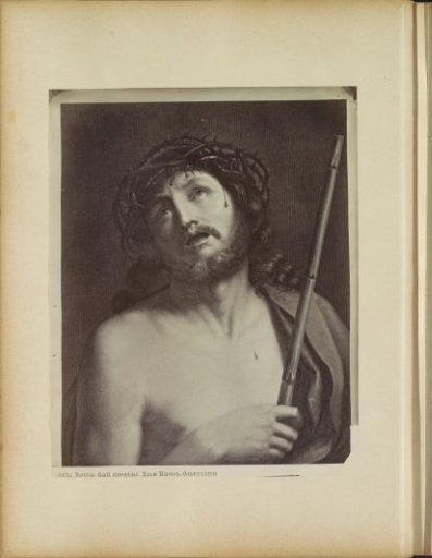 Photographic reproduction of (possibly) a print depicting Christ with the Crown of Thorns