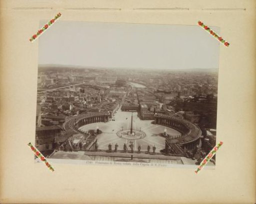 View of Rome from the dome of St. Peter's Basilica