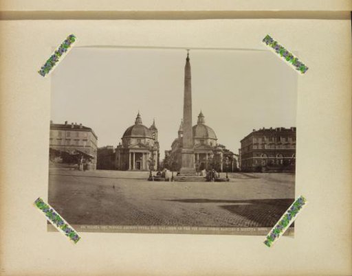 Piazza del Popolo in Rome viewed towards Via del Corso