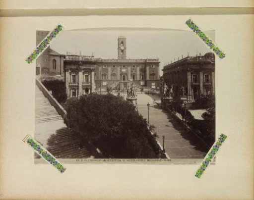 View of the Capitoline Hill in Rome with the Palazzo Senatorio in the background