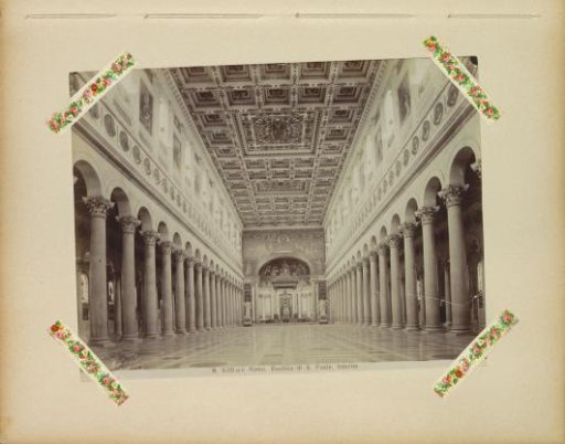 Interior of the Basilica of Saint Paul Outside the Walls in Rome