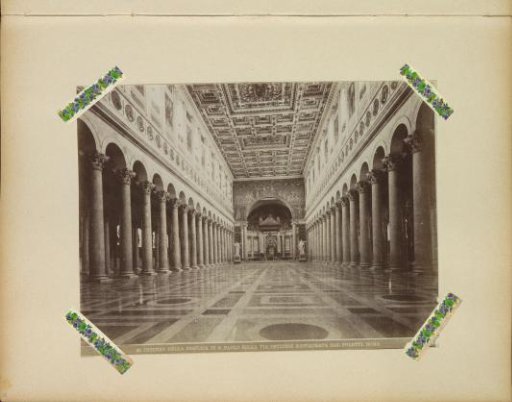 Interior of the Basilica of Saint Paul Outside the Walls in Rome