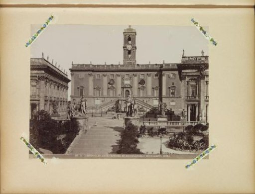 View of the Capitoline in Rome with the Senatorial Palace in the background
