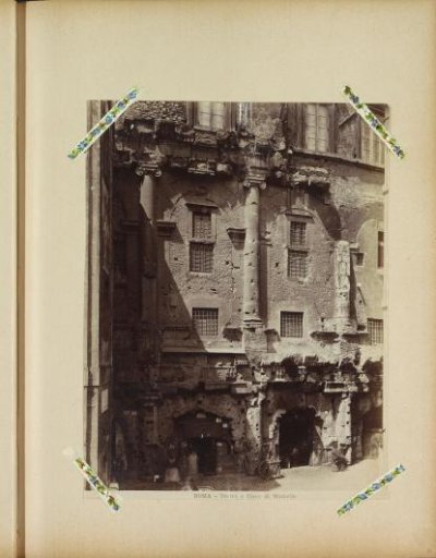 Walls of the Theatre of Marcellus on the Via Sugherari in Rome