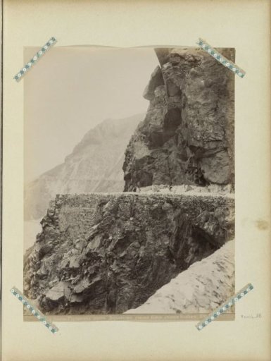 Mountain landscape with military road in Georgia