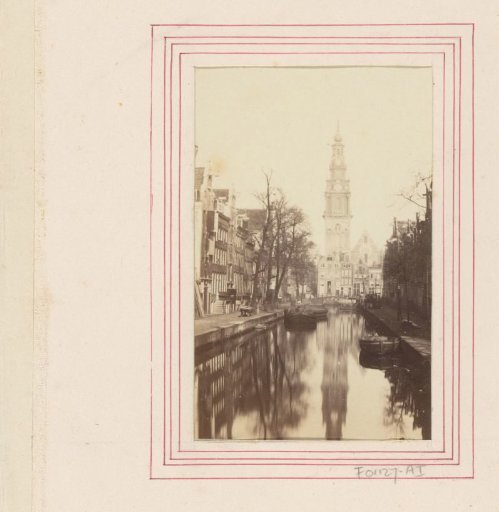 Groenburgwal in Amsterdam with the Zuiderkerk at the end