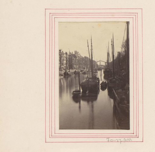 Canal with a drawbridge in Rotterdam