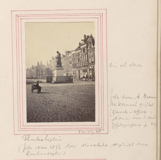 Botermarkt (now Rembrandtplein) with the statue of Rembrandt, seen towards the Reguliersgracht