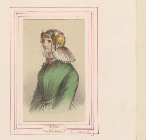 Woman in the costume of Zaandam