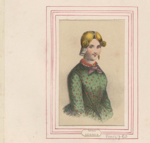 Woman in the costume of Groningen