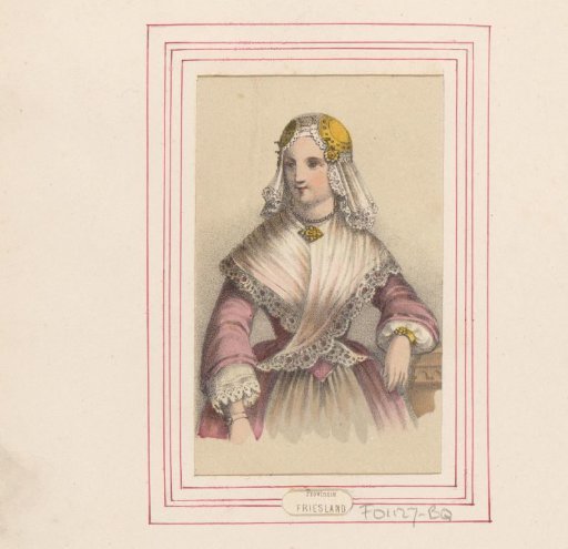 Woman in the costume of Friesland