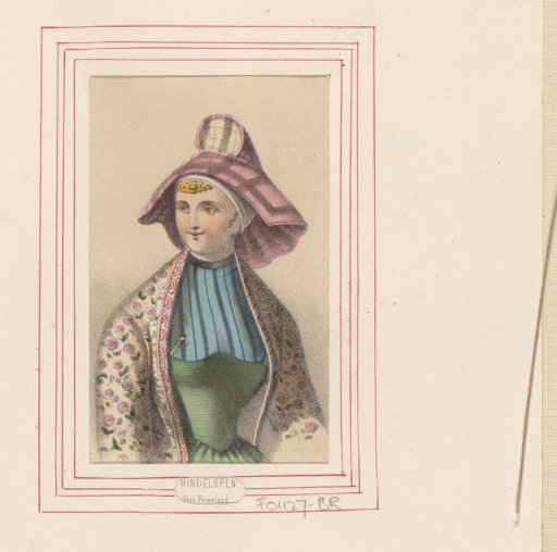Woman in the costume of Hindeloopen