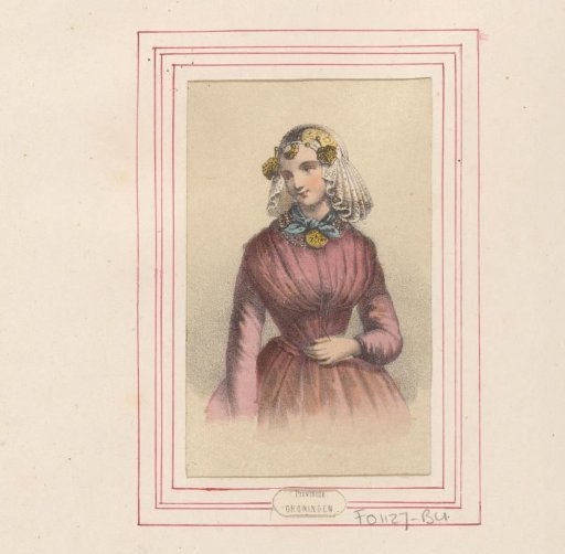 Woman in the costume of Groningen
