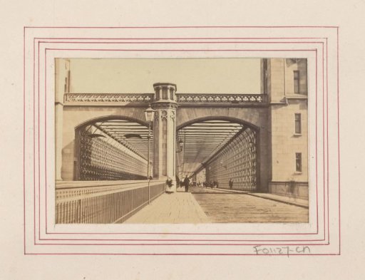 Entrance to the Dom Bridge (Dombrücke) in Cologne