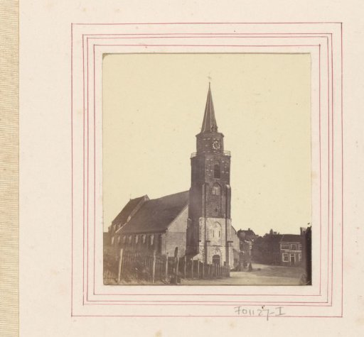 Old Church in the Keizerstraat in The Hague, seen from the beach