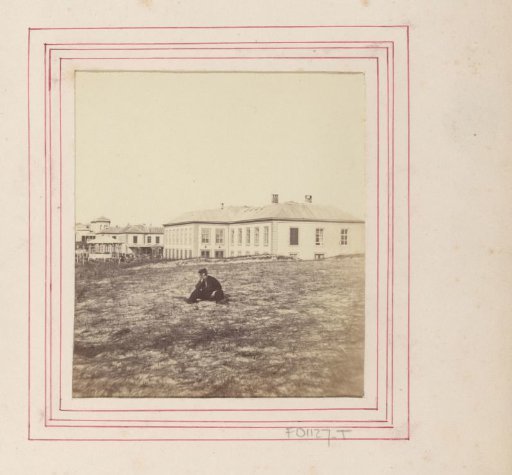 Man sitting on the dune of Scheveningen