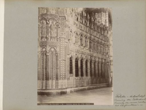 Wall of the high altar of the Cathedral of Toledo