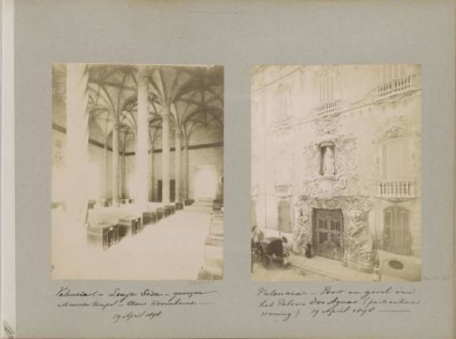 Interior of the exchange building La Lonja de la Seda in Valencia