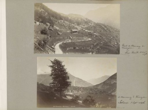 View of Finhaut on the road from Chamonix to Martigny