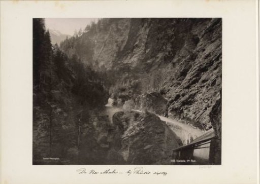 First bridge of the Via Mala in Graubünden
