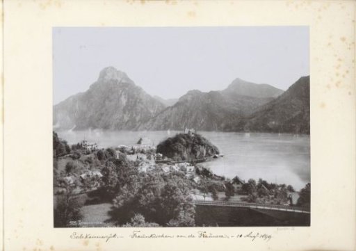 View of Traunkirchen and the Traunsee