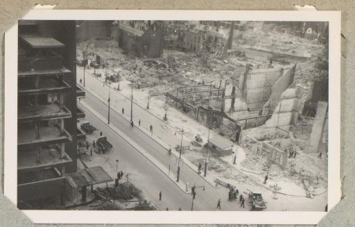 Ruins near the Schiedamsesingel in Rotterdam