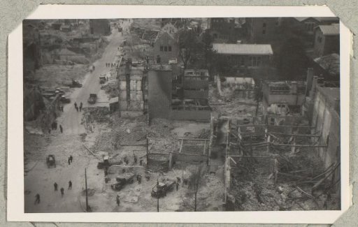 Ruins near the barracks hospital, near the Binnenweg in Rotterdam