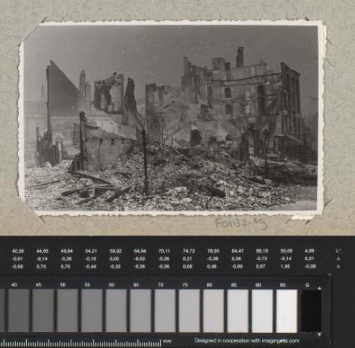 Ruins near the Witte de Withstraat towards the Schiedamsesingel in Rotterdam