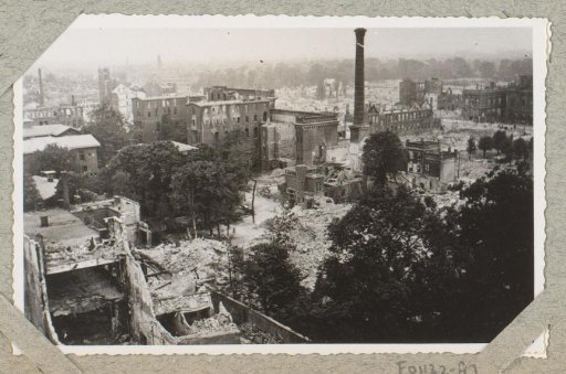 Ruins of the Coolsingel Hospital in Rotterdam