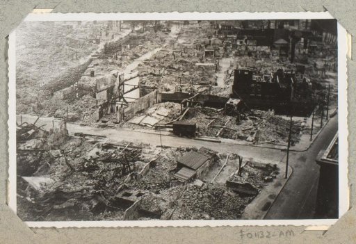 Ruins on the Korte Hoogstraat in Rotterdam