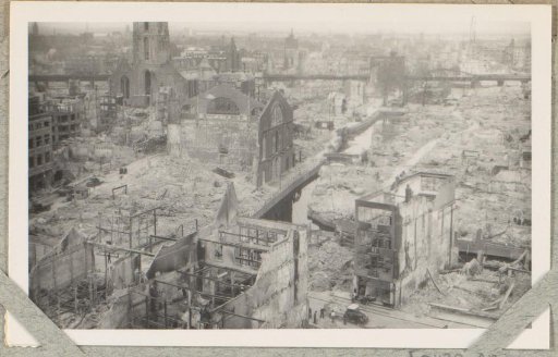 Ruins near the Korte Hoogstraat and the Steiger in Rotterdam