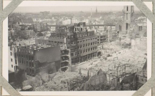 Ruins near the Hoogstraat in Rotterdam