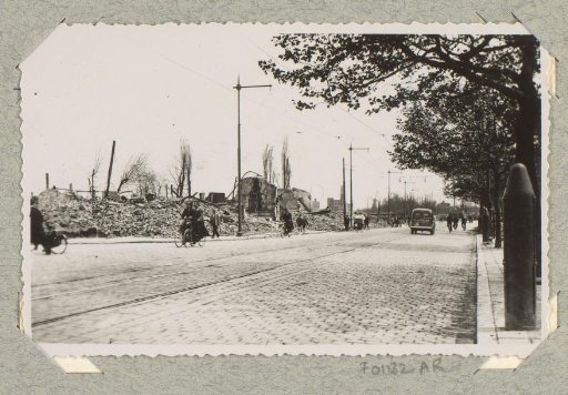 Ruins on the Pompenburgsingel in Rotterdam