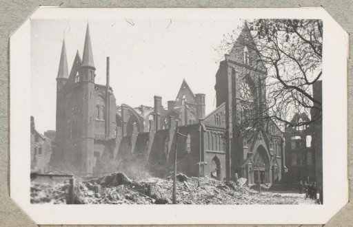Ruins of a church in Rotterdam
