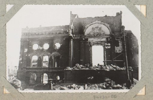 Ruin of a building in Rotterdam