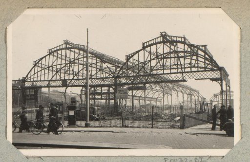 Skeletons of the Maasstation in Rotterdam