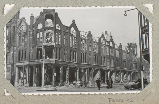Ruins on the Rederijstraat in Rotterdam
