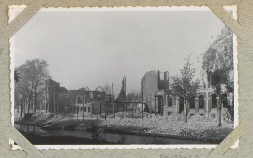 Ruins on the Mauritsweg in Rotterdam