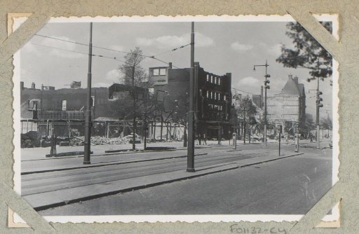 Ruins along the Coolsingel in Rotterdam
