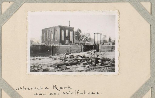 Ruin of the Lutheran Church at the Wolfshoek Rotterdam