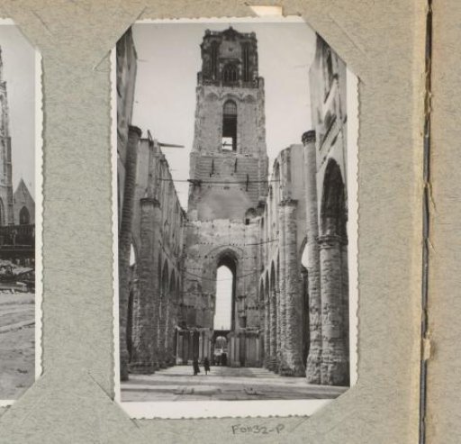Ruin of the nave of the Laurens Church in Rotterdam