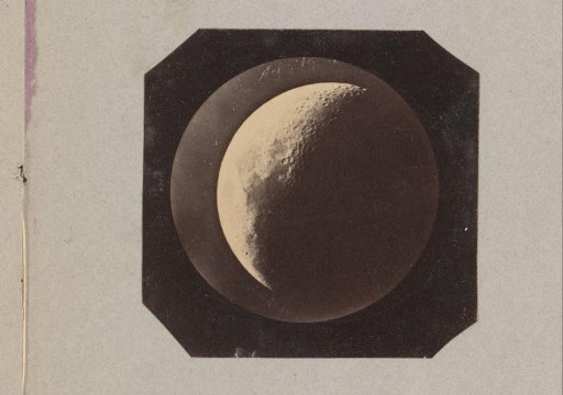 Photographic reproduction of a photo by Warren de la Rue of spots on the moon