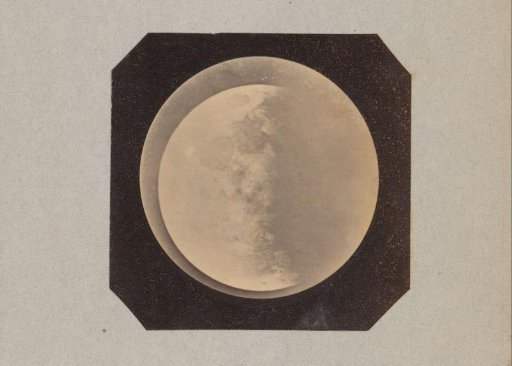 Photographic reproduction of a photo by Warren de la Rue of spots on the moon