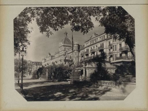 Buildings of the Hotel Viktoria, Pension Jungfrau, and Thomas Cook & Son in Interlaken